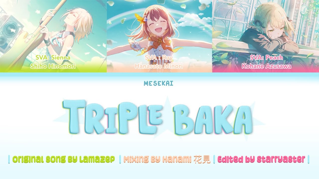 Triple Baka - Miyajou Class 1-A English Cover Lyric Video