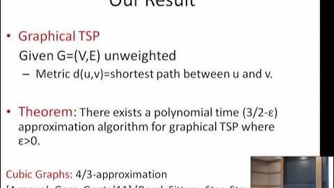 A Randomized Rounding Approach for Symmetric TSP - Mohit Singh