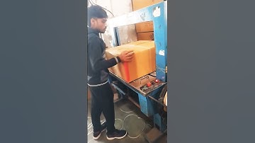 Automatic strapping machine work #machine #automaticstrappingmachine#shine packaging