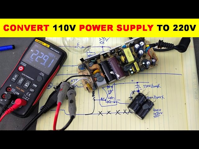 How to convert any 110/120V AC/DC Power Adapter to 220/240V