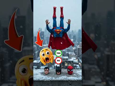 Superman Batman And Spider Man Red Chooses Head Yes Or No Marveltoys Spiderman Usa