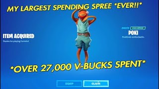 FORTNITE 27,000 V-BUCK SPENDING SPREE! | O.G. EDITION