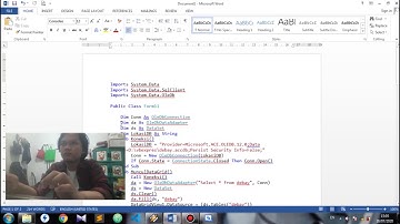 VB NET - Membuat Input Data Menggunakan Database Ms Access