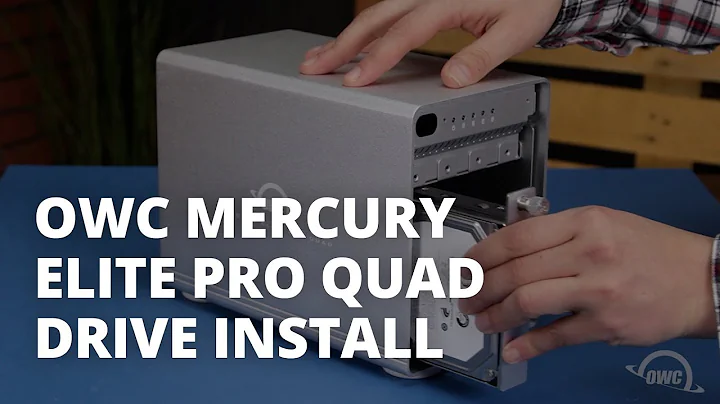 How to Install Drives into the OWC Mercury Elite Pro Quad