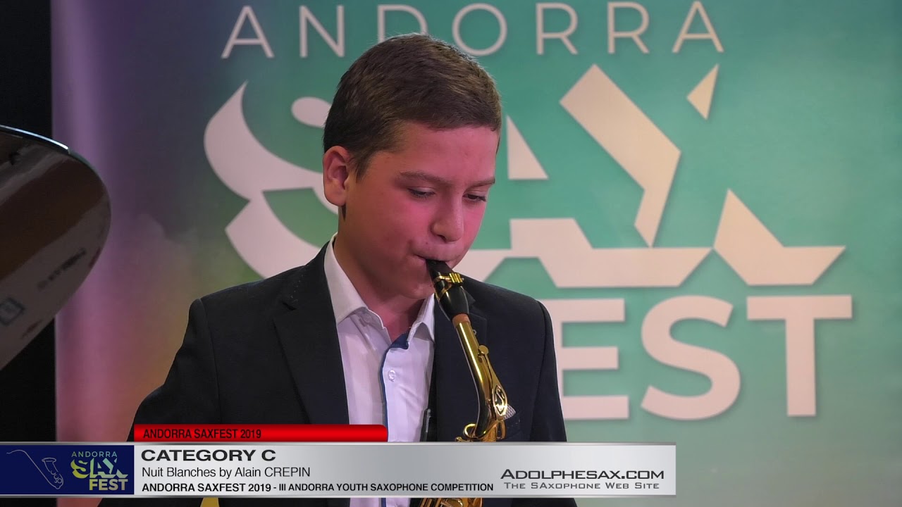 Andorra saxfest 2019 - Youth Competition -  Volodymyr Panasiuk - Sonate by Fernande Decruck