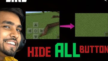 How to hide buttons/controls in minecraft like@TechnoGamerzOfficial