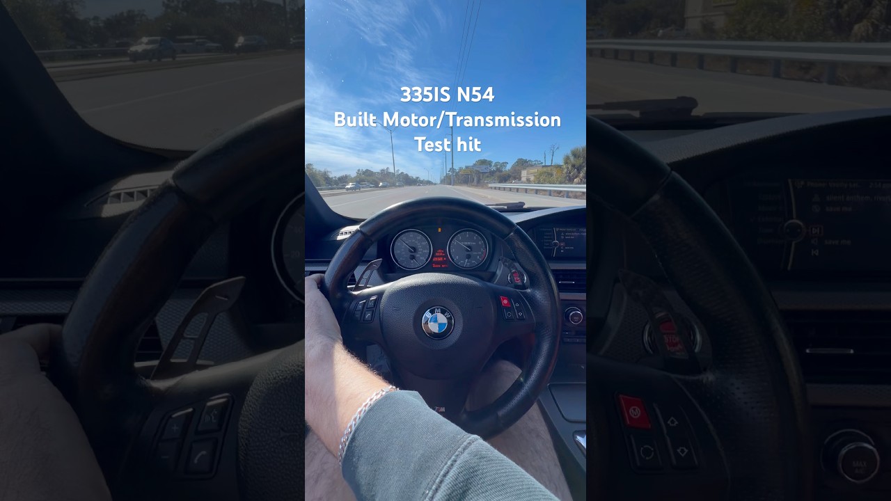BMW 335is N54 test hit with the new built motor and transmission. #n54 #bmw #335i #335is