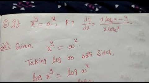 Logarithmic differentiation problem 5