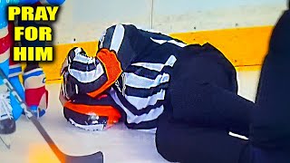 Download Lagu Referee Peter MacDougall Hit By Puck in Face From Vincent Trocheck | Rangers Sabres 2026 Highlights MP3