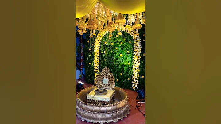 🤗 Tranding Haldi Decoration Ideas ! #542 #shorts