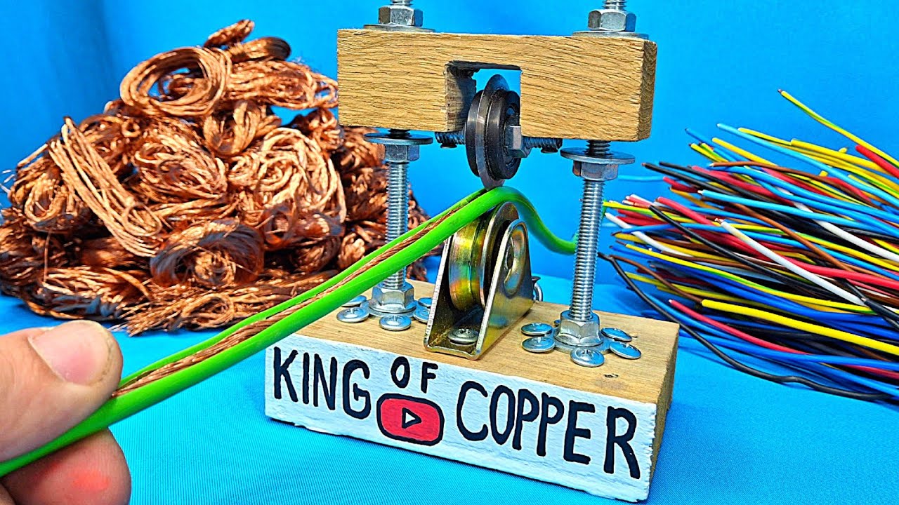 Как быстро Зачистить Многожильные Провода | Самодельный Станок из Гаража.