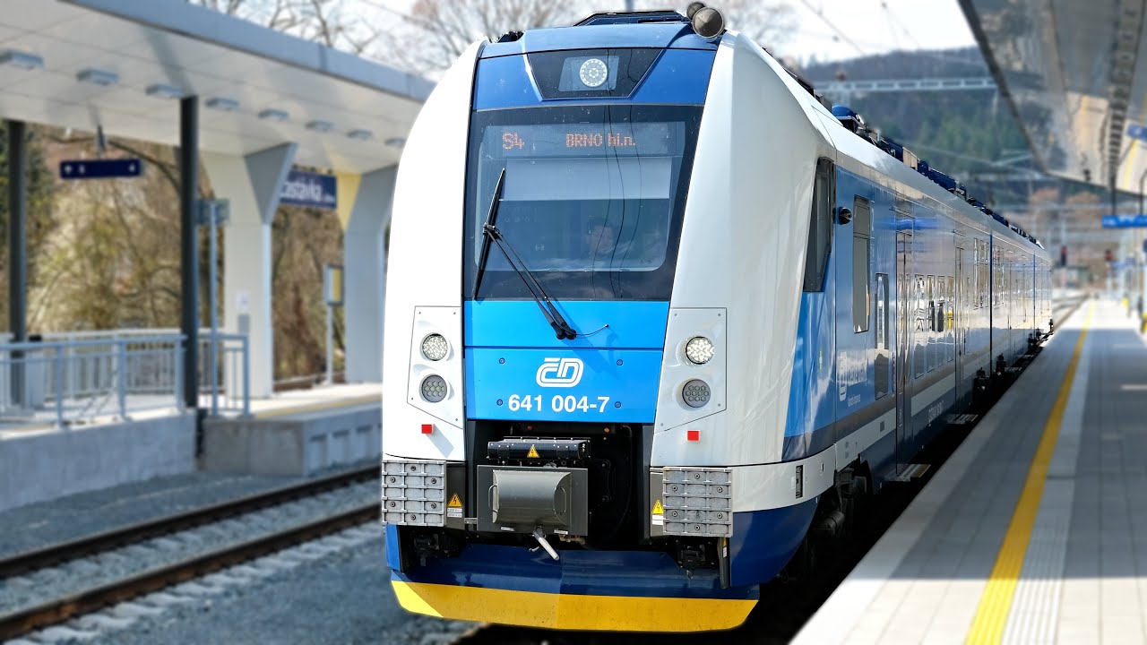 ČD RegioPanter 640.004 ve stanici Zastávka u Brna