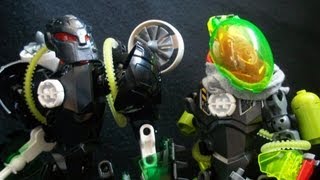 Hero Factory Mocs Rouge And Neox Aquatic Edition.