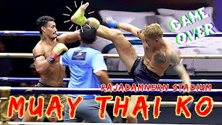 Incredible Muay Thai Knockout Highlight By Sharp Elbow At Rajadamnern Stadium