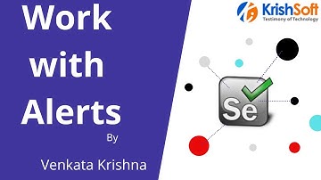 Selenium Beginner Tutorial 18 - Work with Alerts