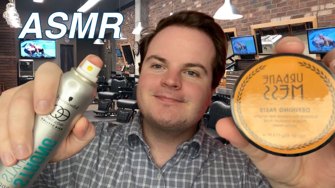 быстрая и агрессивная АСМР-укладка волос с помощью продуктов