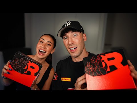 I open an exclusive Pokémon box with my boyfriend.