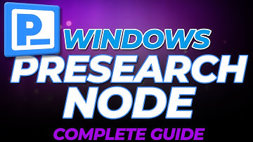 Windows Presearch Node (2022) |  Complete Guide for Passive Income Node