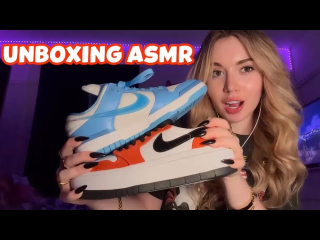 ASMR Shoe Unboxing 👟✨ | Relaxing Whispers, Tapping & Scratching for Tingles