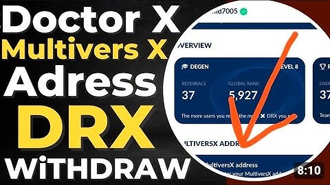 Doctor X Multiversx Address Submission Process | Doctor X Wallet Connect