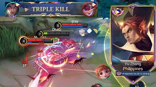 Tutorial How Easily Yu Zhong Can Dominate Early Game Yu Zhong Gameplay - Mlbb