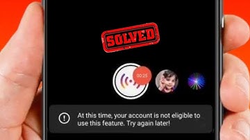 At This Time Your Account is Not Eligible to Use this Feature. Try Again Later Instagram Live / 2025
