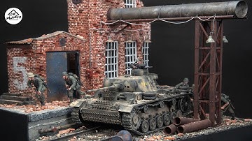 Building a Realistic Factory Diorama from XPS foam - 1/35 Diorama