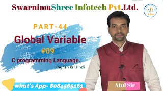 Global Variable with c program. | Hindi | Part-44 | 09
