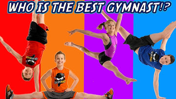 Who is the Best Gymnast Part 2! Sis vs Bros Challenge!