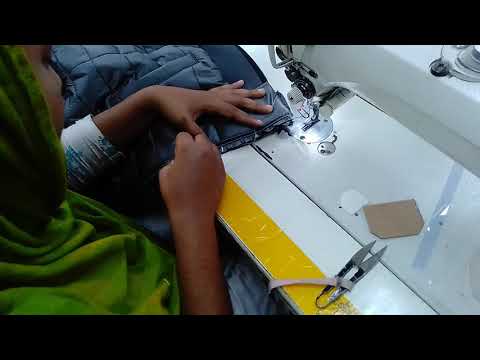 Mark & join Center front zipper other side padding jacket excellent method