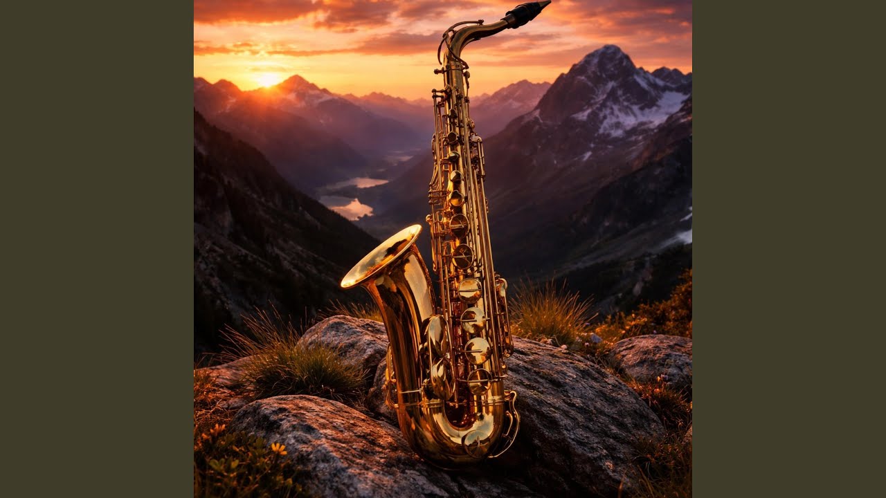 Saxophon in der Abenddämmerung