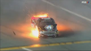NASCAR Camping World Truck Series 2018. Daytona International Speedway. Jennifer Jo Cobb Hard Crash