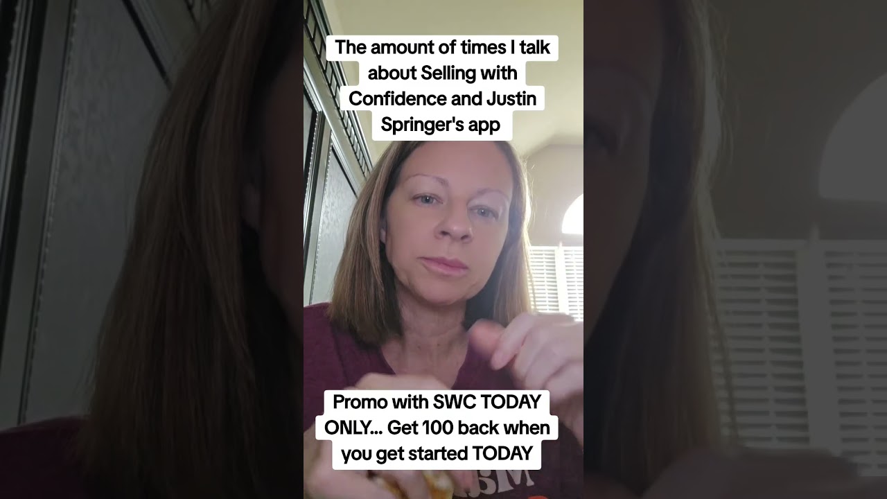 Selling with Confidence and Justin's app, Most Won't We Will, have been a game changer for my