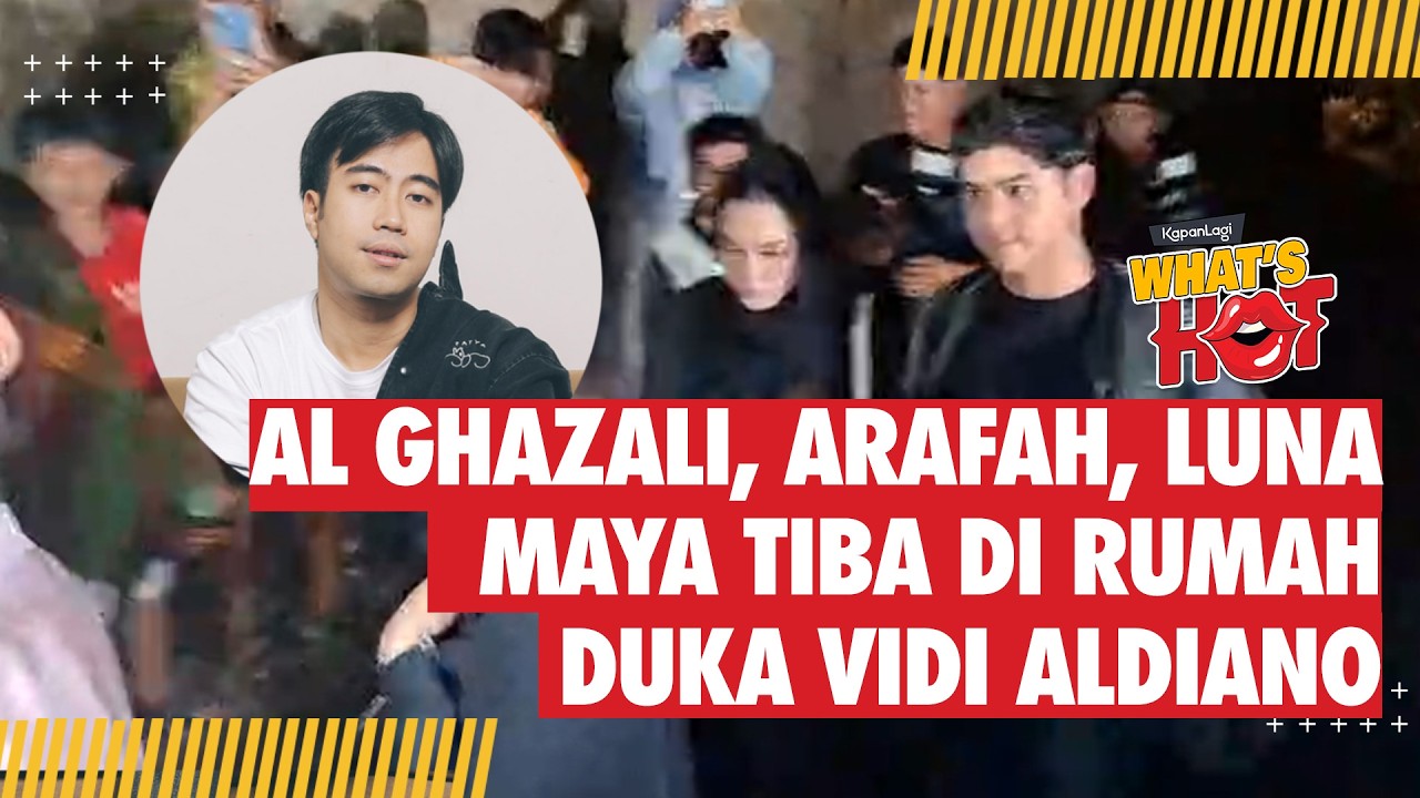 Al Ghazali, Arafah, Mahalini Luna Maya Hadir di Rumah Duka Vidi Aldiano