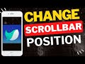 How to Change Scrollbar Position in Naver Whale Browser Mobile