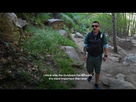 "Nature embraces you." Outdoors For All means everyone should have the healing power of the outdoors