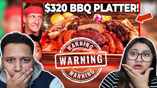 $14 TEXAS BBQ VS $320 TEXAS BBQ!! Vegan's Worst Nightmare!! | Couple Reacts