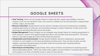 Famous Module 4 - Project Management Tools & Software - Google Sheets Net Worth