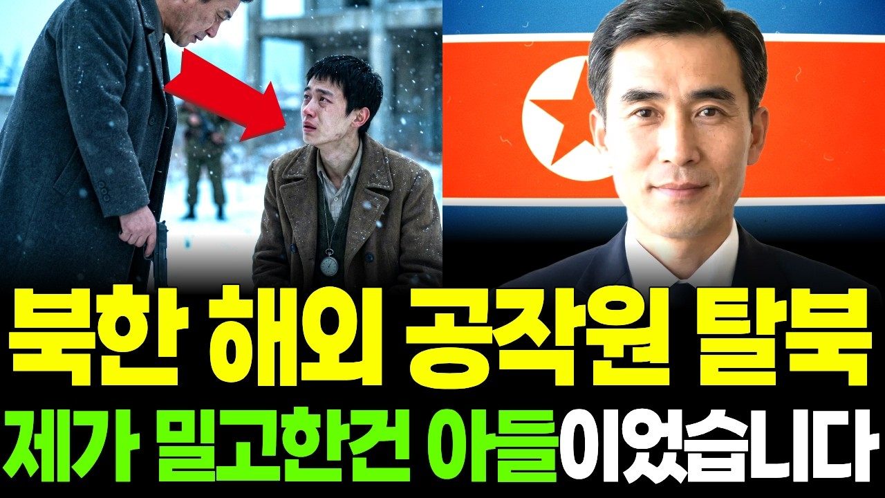 북한 해외 공작원 탈북, 제가 밀고한건 제 아들이었습니다.