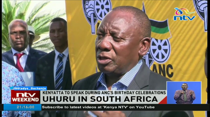 President Uhuru Kenyatta to speak at ANC celebrations