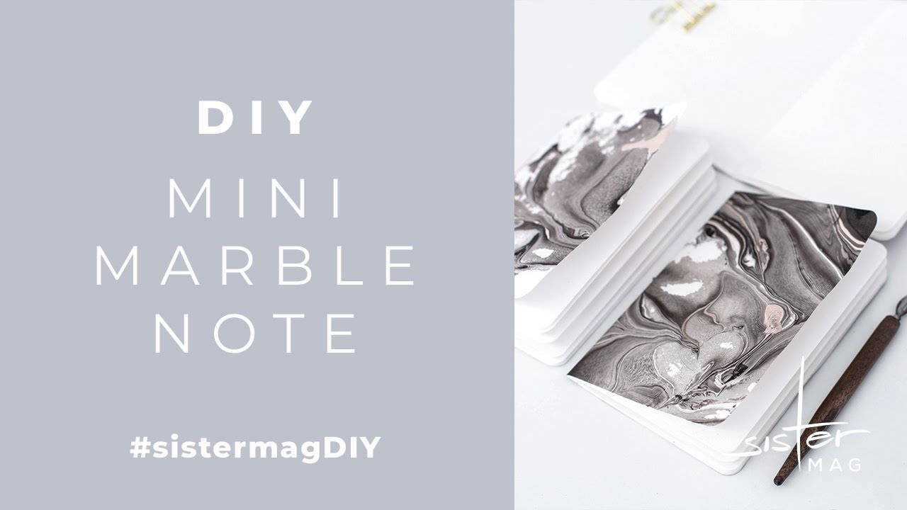 DIY Mini Marble Booklet 