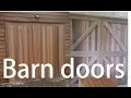 Rosewood and Cedar Barn doors