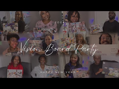 MY 2024 VISION BOARD PARTY🎊 (recap video) | LAST Smiley Sunday of 2023🥹 | Happy New Year 🤍❕