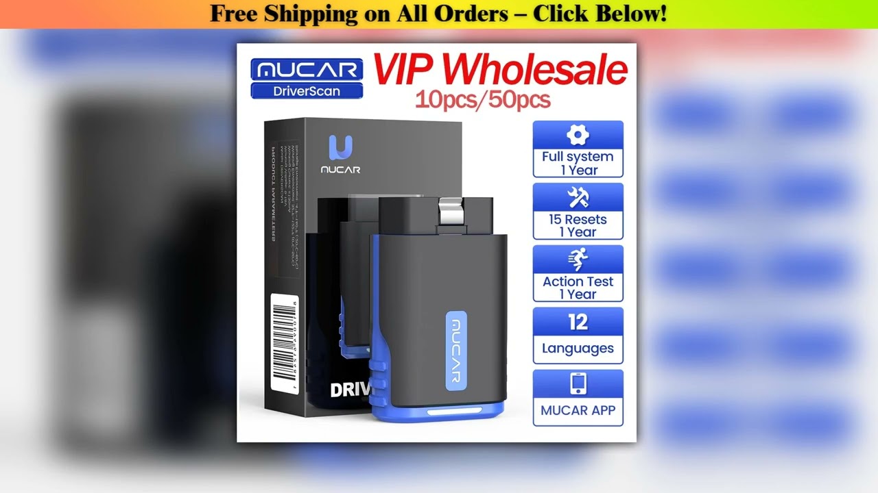 10-50pcs MUCAR DriverScan OBD2 Scanner Diagnostic Tool Full System Diagnosis 15