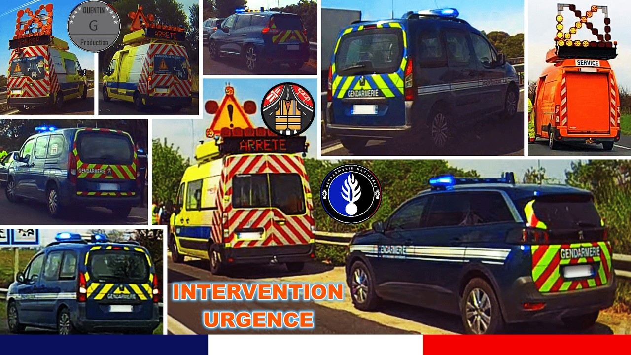 Gendarmerie Nationale en Intervention avec Patrouilleurs - Compilation Interventions X5