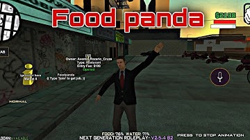 FOOD PANDA JOB TUTORIAL | NGRP KERALA | GTA SAN ANDREAS RP | #ngrp