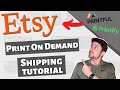 Etsy Print On Demand Shipping Profiles Tutorial 💻  PRINTFUL & PRINTIFY