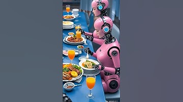 Do robots need to eat?  #robots #机器人 #roboticinnovation #aiart #robots #robot
