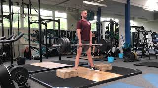 Sumo Deadlift from Blocks