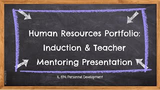Shelby Reynolds Induction and Teacher Mentoring Plan